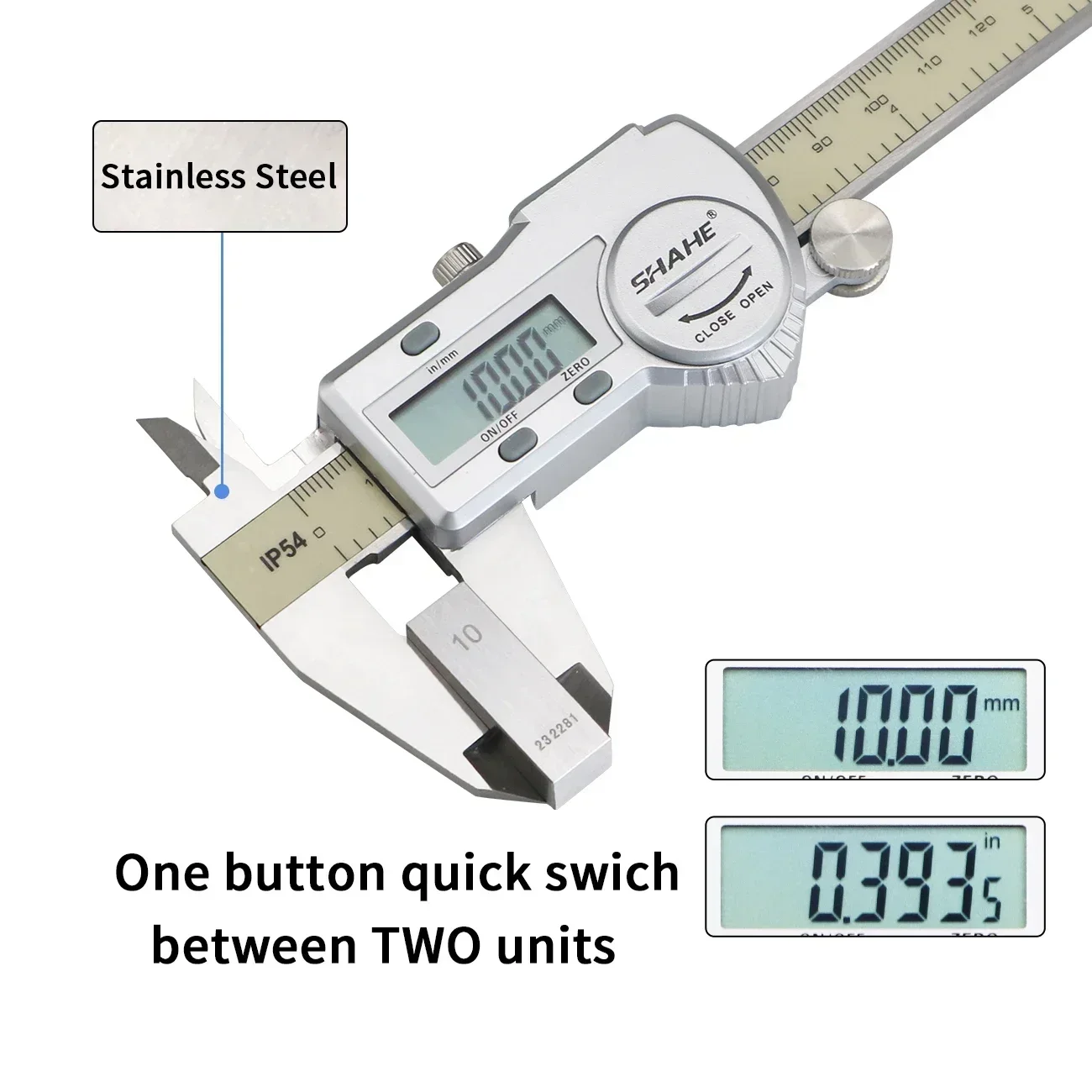 SHAHE Electronic Digital Calip - Digital Caliper 150Mm Stainless Steel 评论和价格