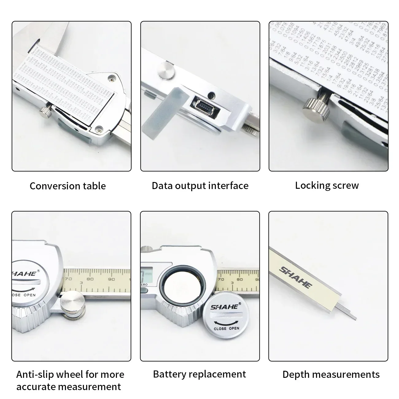 SHAHE Electronic Digital Calip - Digital Caliper 150Mm Stainless Steel 评论和价格